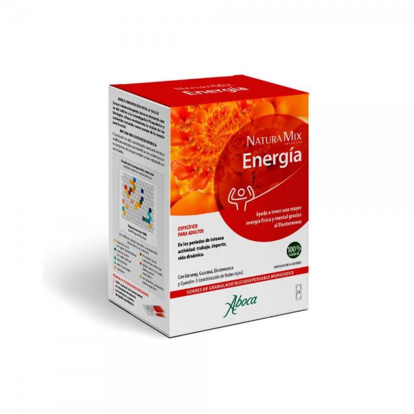 natura mix advanced energia 20 sobres aboca