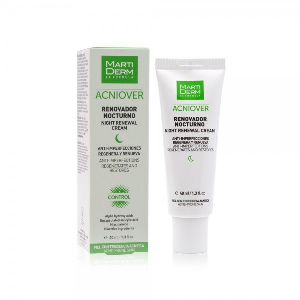 martiderm renovador nocturno acniover 40 ml