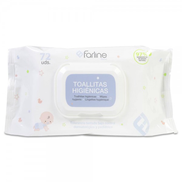 farline toallitas bebe 72 uds