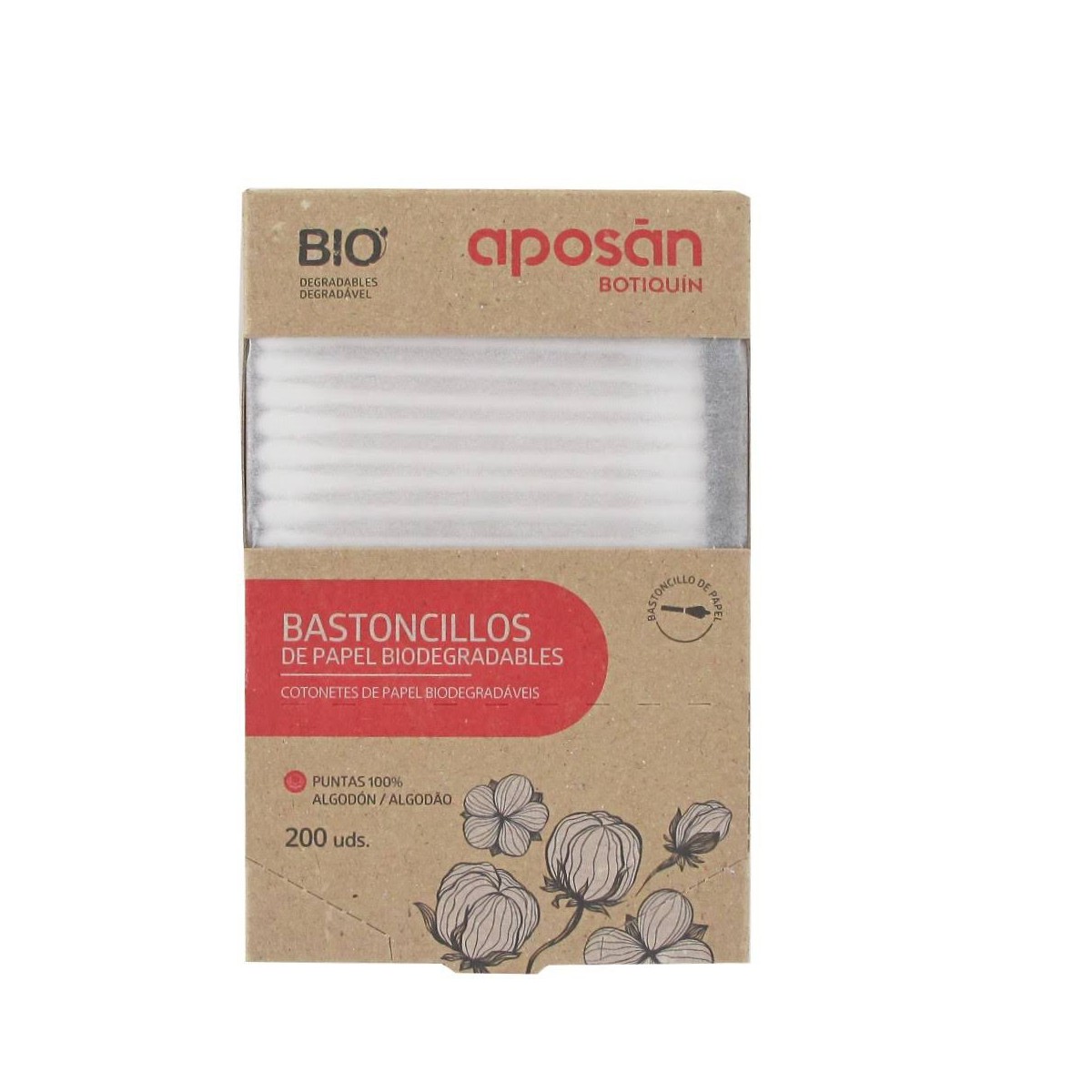 aposan bastoncillos bio 200 unidades