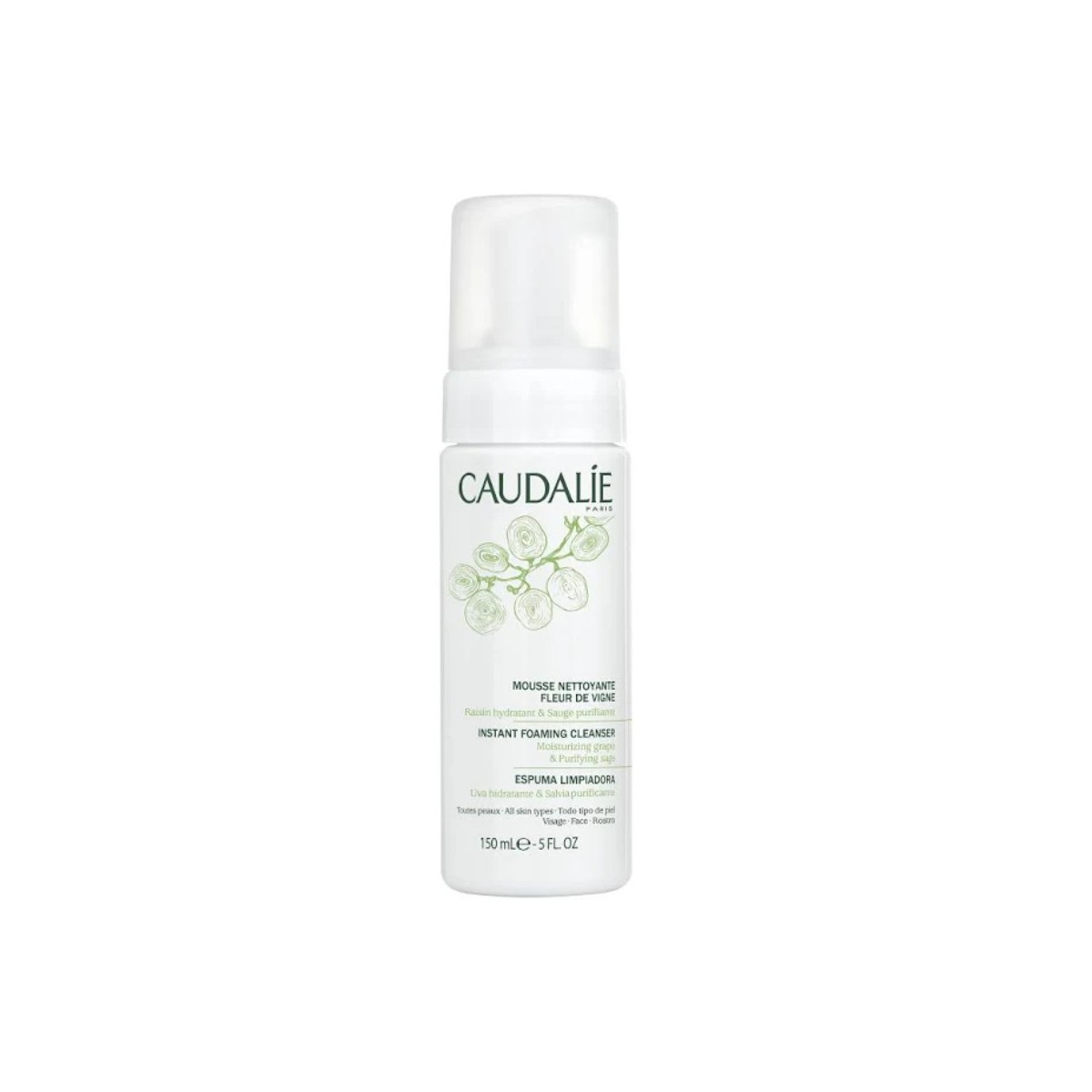 caudalie vinoclean espuma limpiadora 150 ml