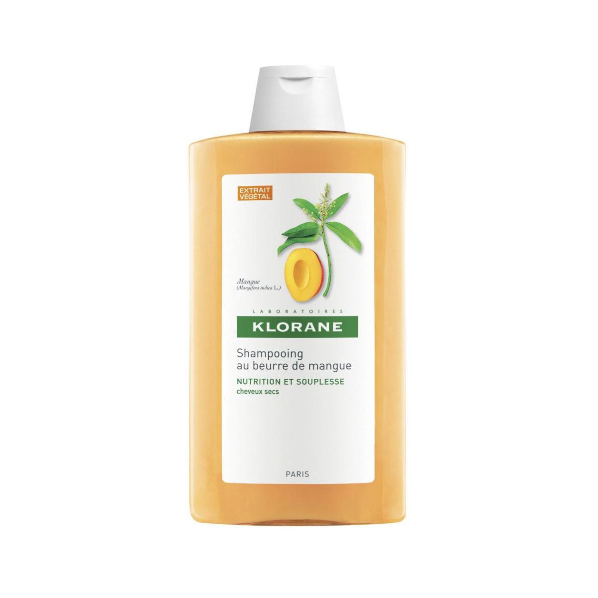 klorane champu nutritivo manteca de mango 400 ml