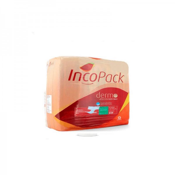 incopack anatomico noche elastico talla grande 80 unidades verde