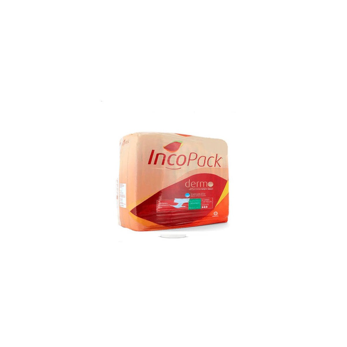 incopack anatomico noche elastico talla grande 80 unidades verde