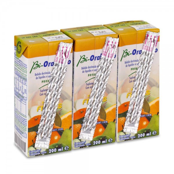 bioralsuero frutas 3 x 200 ml