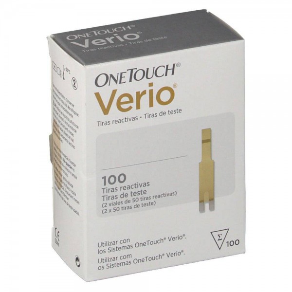 onetouch tiras reactivas verio 100 unidades