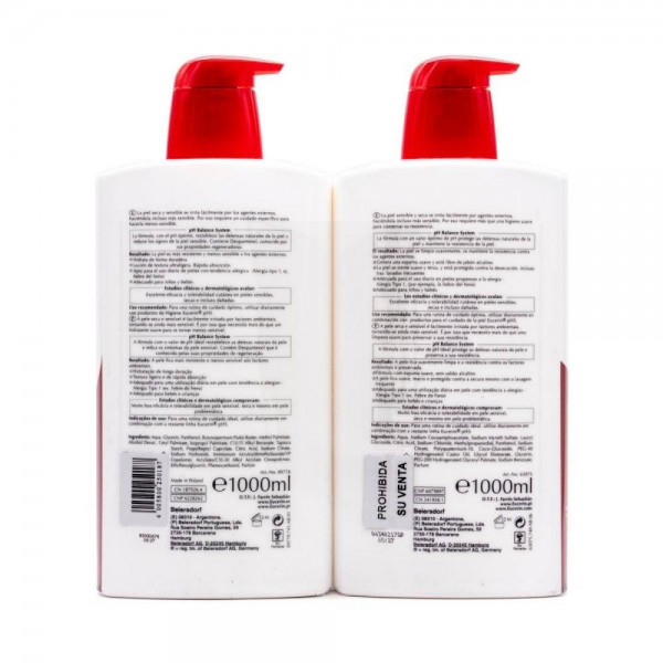 pack eucerin ph5 gel de bano 1000ml locion hidratante ultraligera