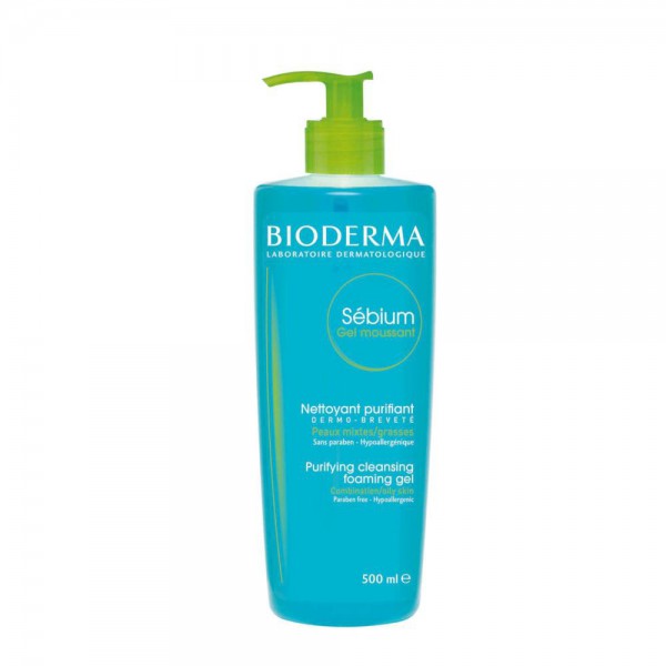 sebium gel moussant 500 ml bioderma