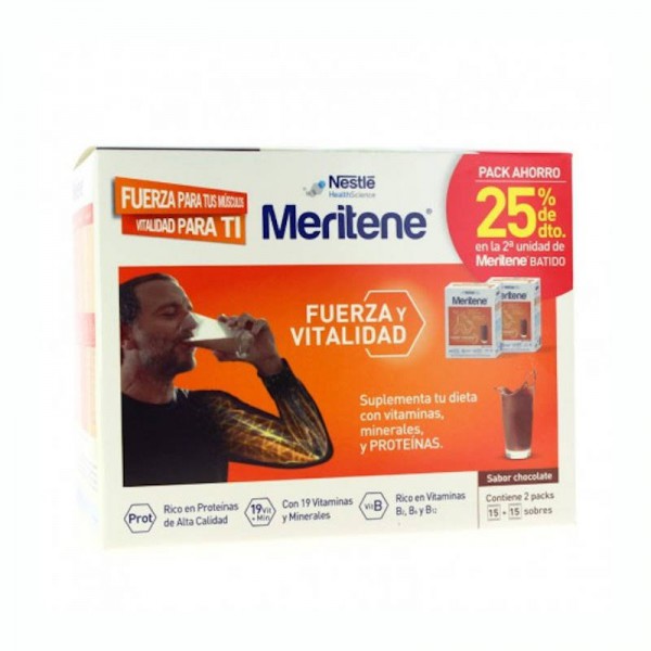 meritene chocolate 30 sobres