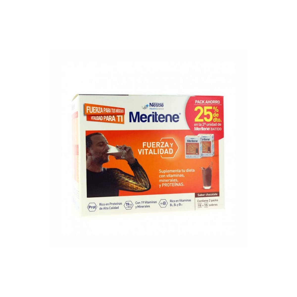 meritene chocolate 30 sobres