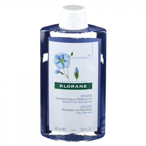 klorane champu a las fibras de lino 400 ml