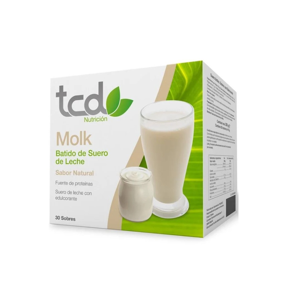 tcuida molk natural 30 sobres