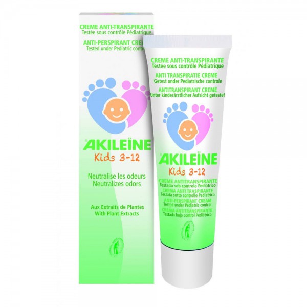 akileine kids crema anti transpirante ninos 50ml