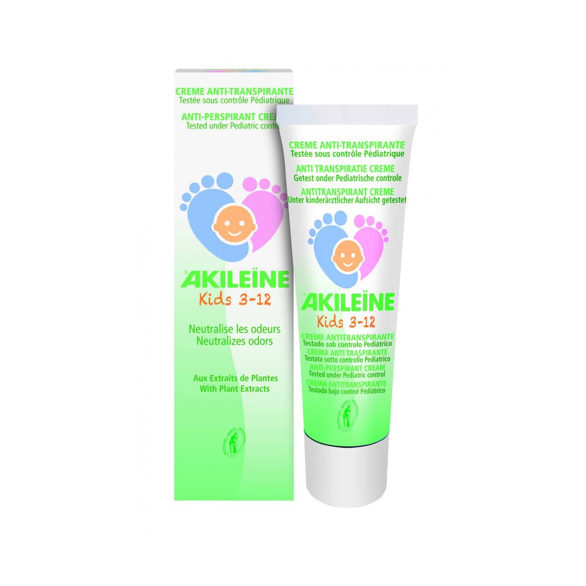 akileine kids crema anti transpirante ninos 50ml