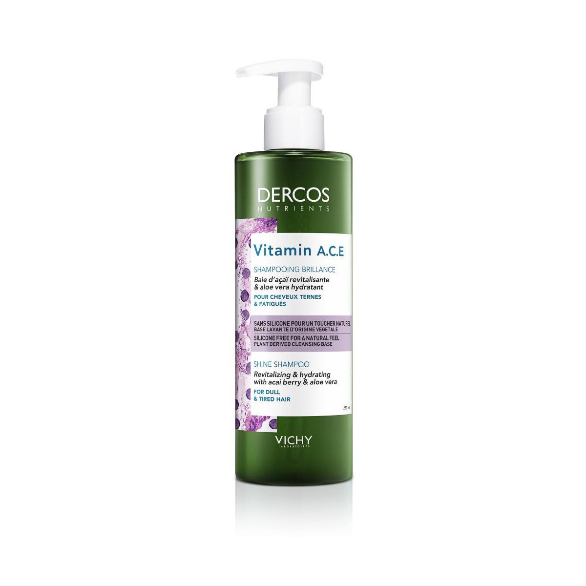 vichy dercos nutrients vitamin ace champu brillo 250ml