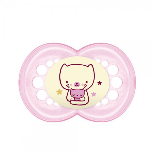 mam chupete original night silicona 16 rosa 2 uds