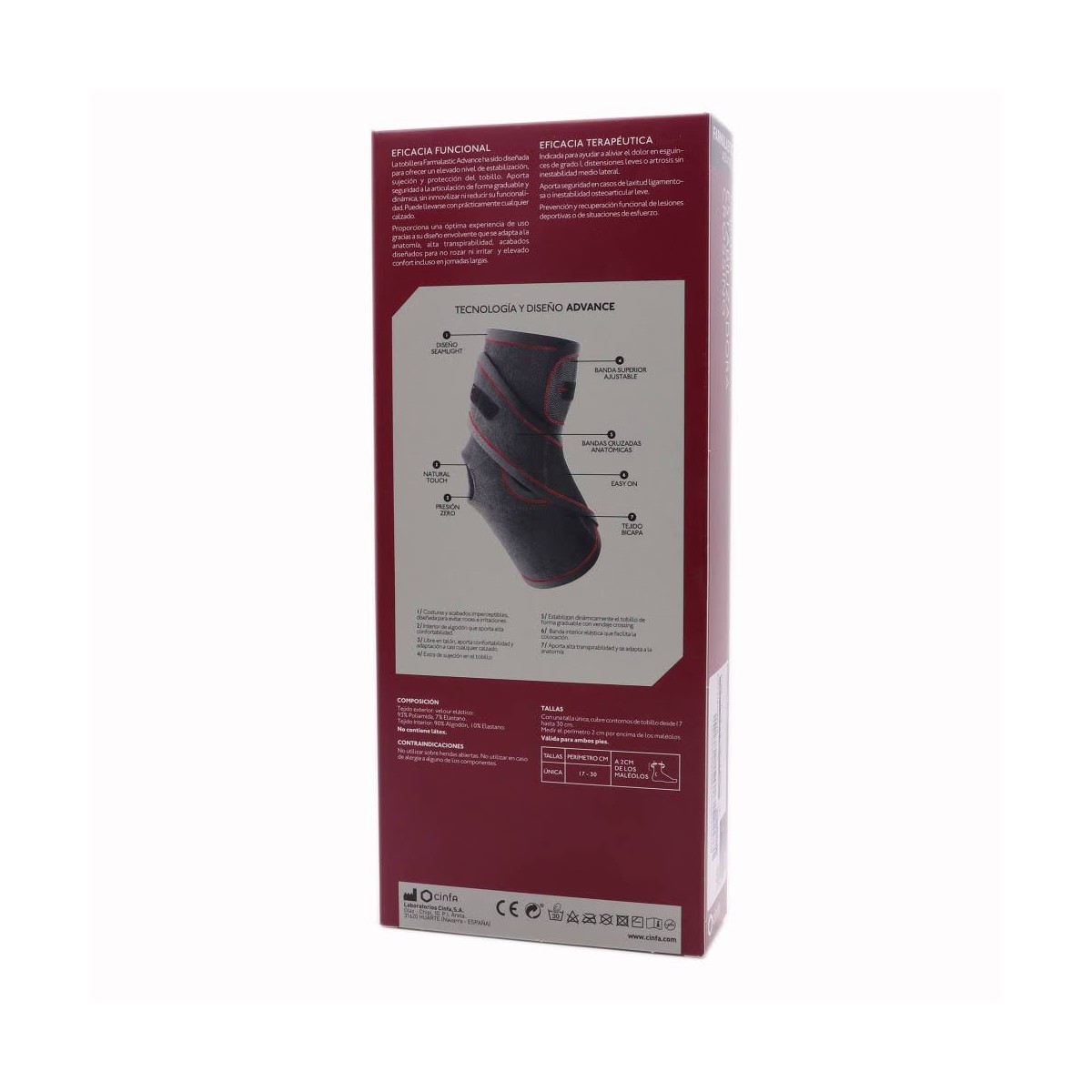 farmalastic advance tobillera estabilizadora crossing talla unica
